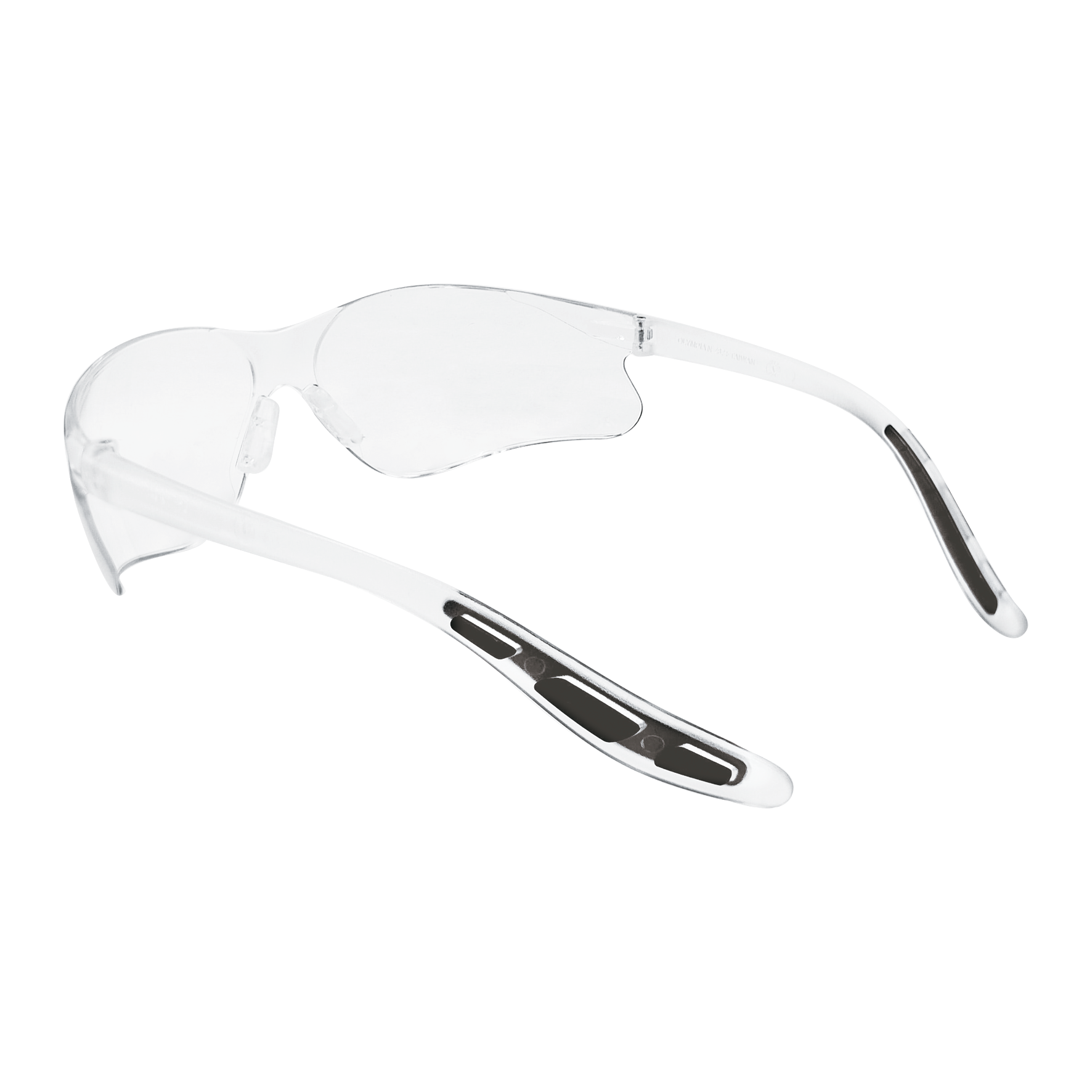 Frameless Safety Glasses, Clear, Anti-Scratch, Anti-Fog, 12 pairs