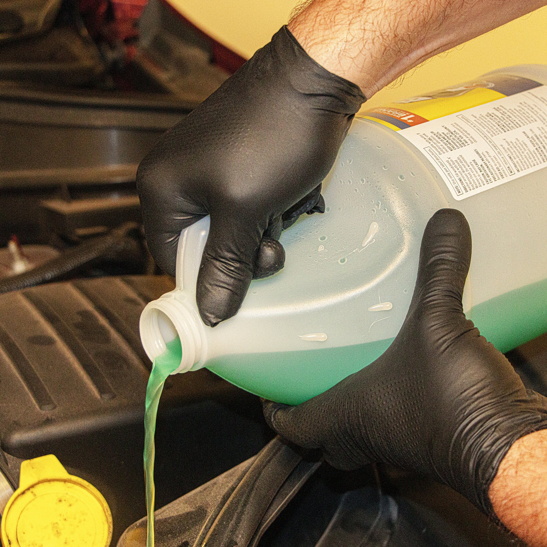 6 mil Disposable Nitrile Gloves, Black, Diamond Grip, Small, 100 ct