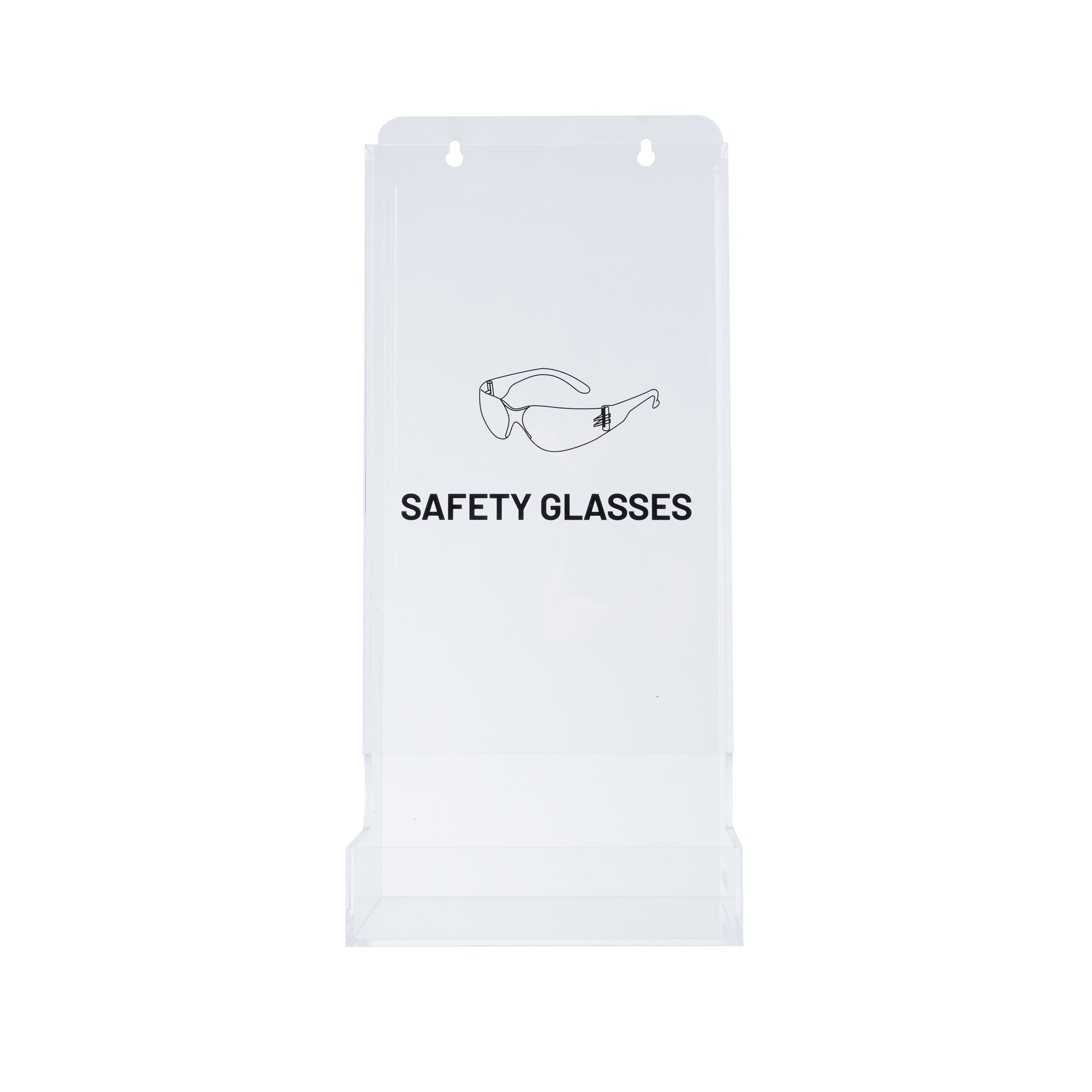 Acrylic Safety Glasses Dispenser, 18" x 6.5" x 8", 20-pair Capacity