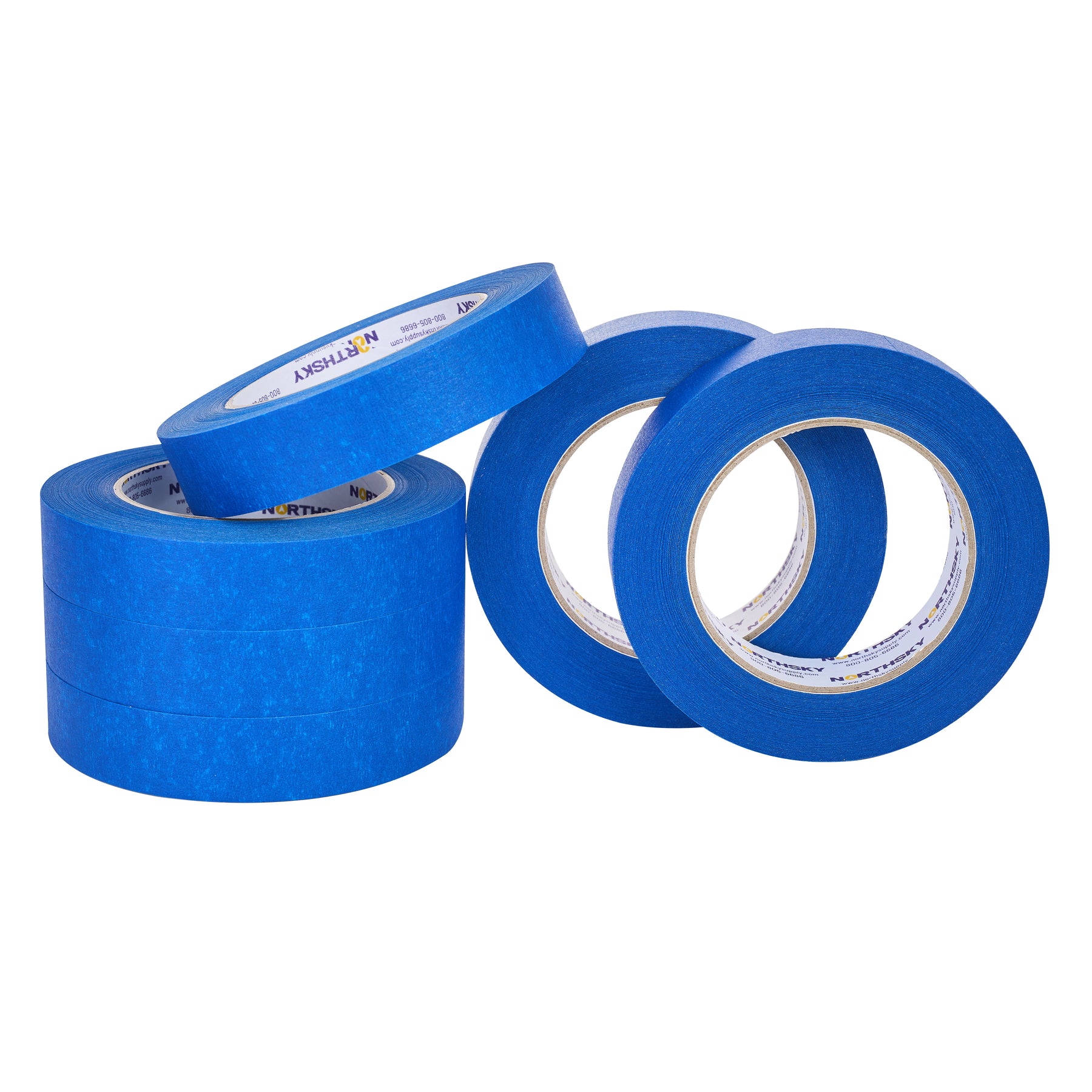 Painter's Tape, 1" x 60yds, Blue, 6 Rolls
