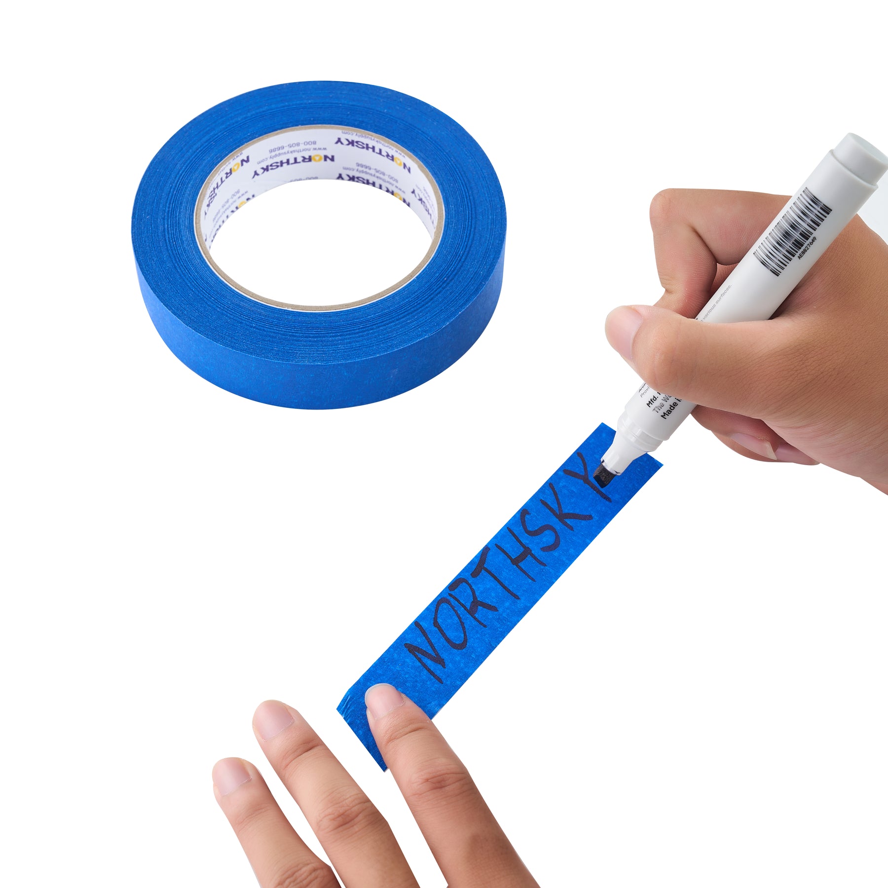 Painter's Tape, 1" x 60yds, Blue, 6 Rolls