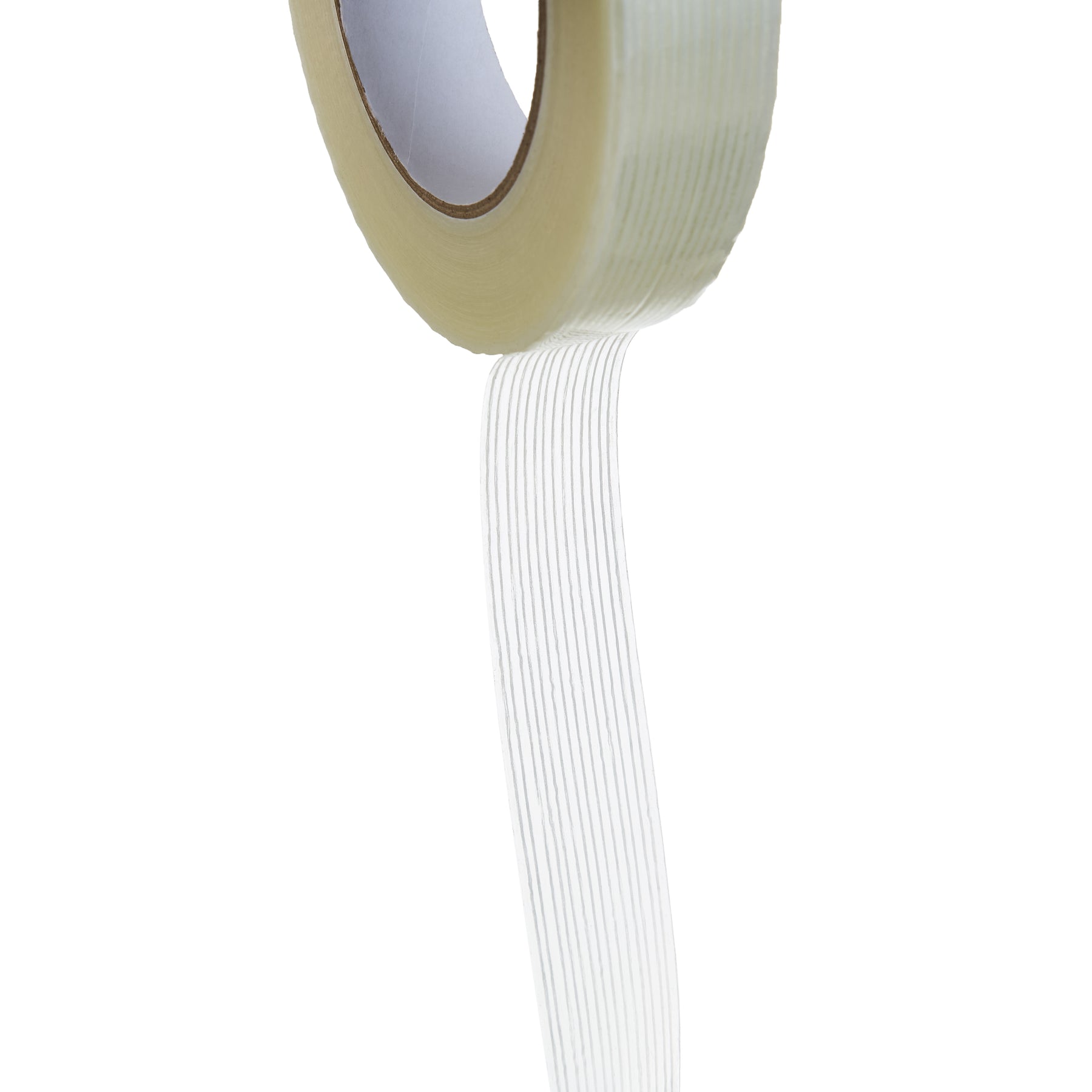 1 in Fiberglass Strapping Tape, White, 4 mil, 60 yd Roll