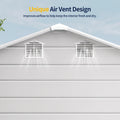 NORTHSKY 8x6 FT Resin Storage Shed with Floor, Outdoor Shed for Backyard