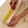 25 ft Tape Measure w/ Rubber Case, Magnetic Hook