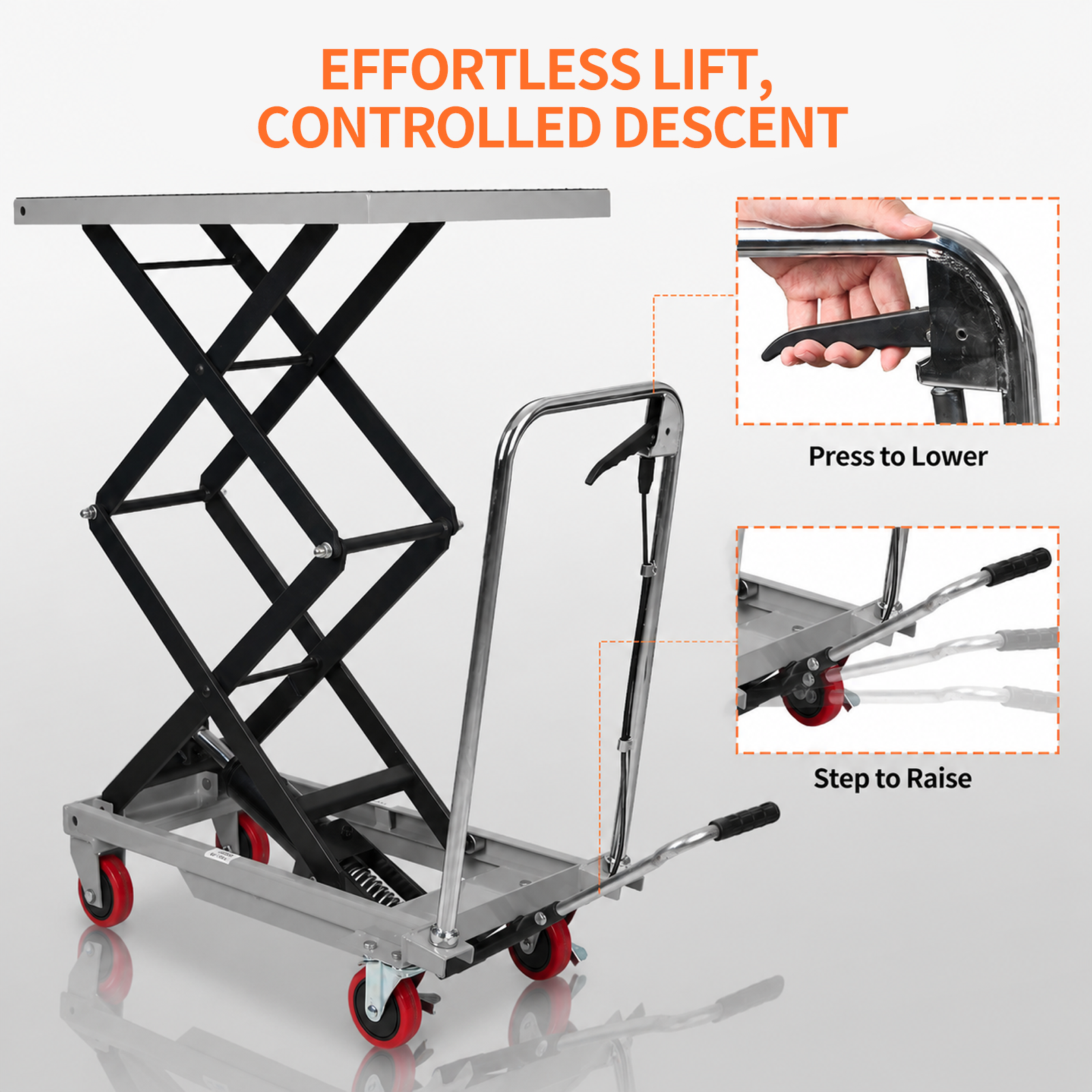 Hydraulic Lift Table Cart