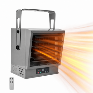Garage Heater 10000W Electric Fan-forced Heater - Wall/Ceiling Mount, Smart Temperature Control, Overheat Protection, Remote Control & Timer for Workshop, Garage, and Warehouse