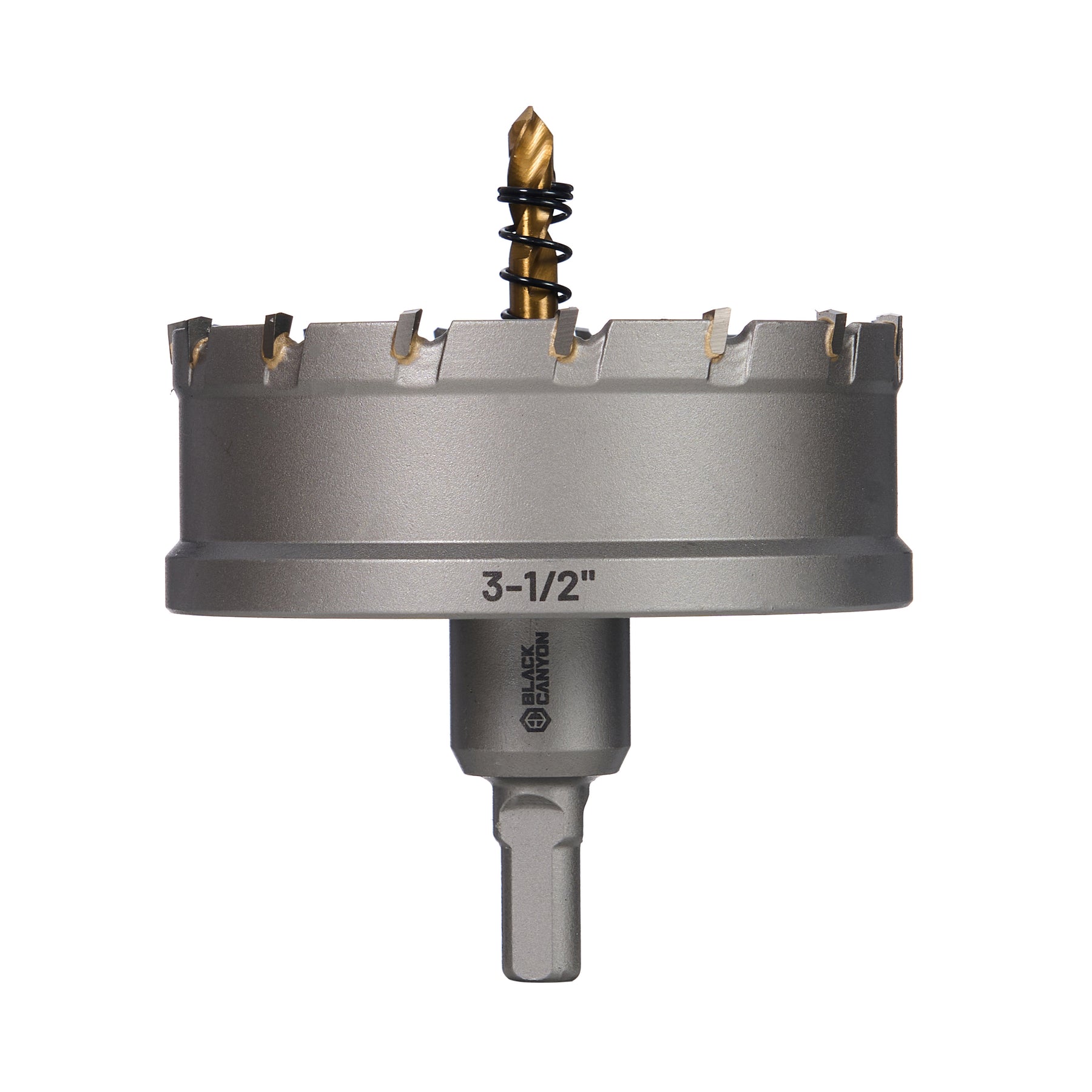 3-1/2" Carbide Hole Saw, 3-Flat Shank, 1 pc