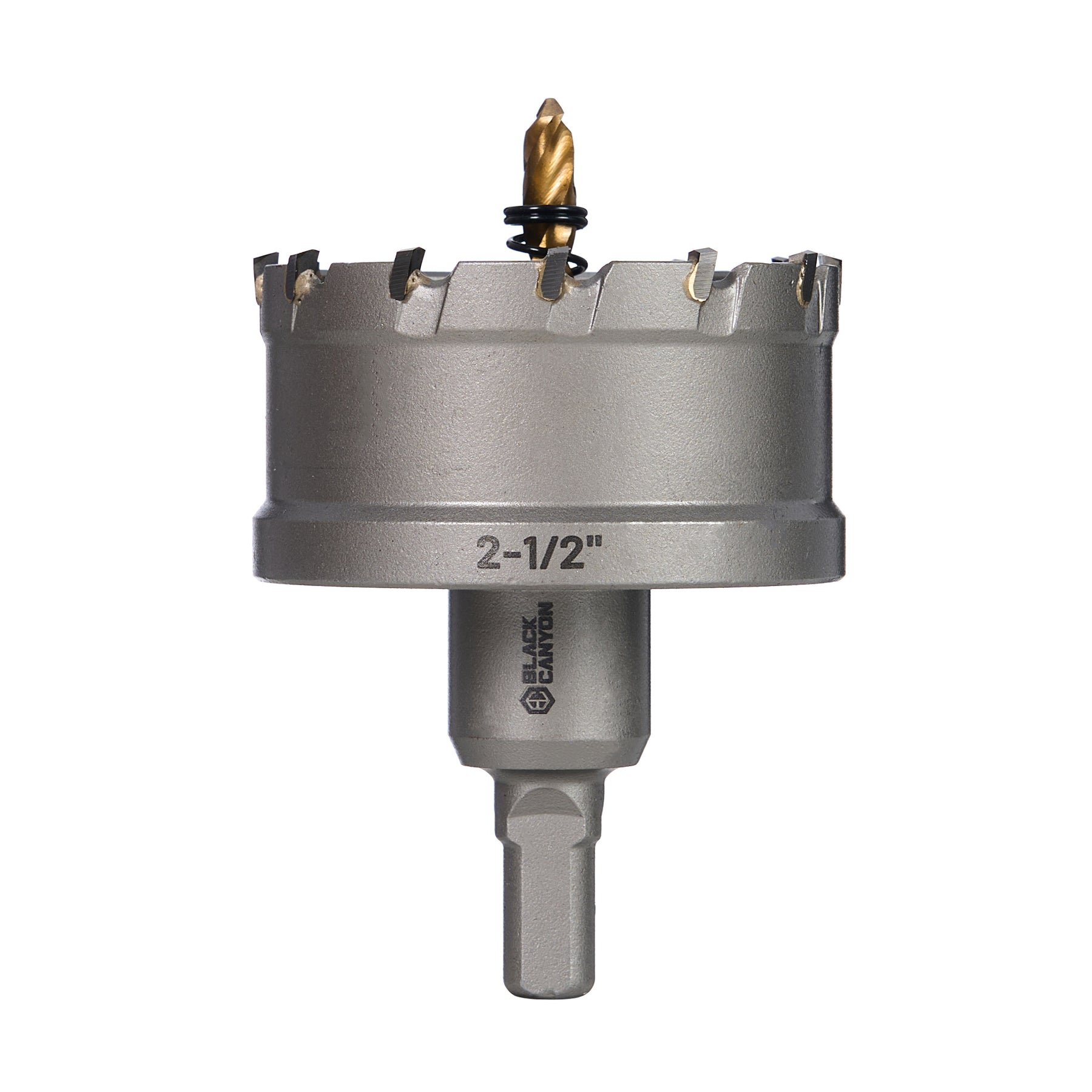 2-1/2" Carbide Hole Saw, 3-Flat Shank, 1 pc