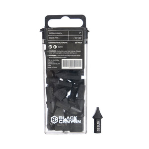 Impact Screwdriver Bits, Slotted SL10, 25-pack