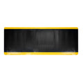 Diamond Plate Anti-Fatigue Mat, 12 x 3 ft, 15/16" Thick, Safety Border
