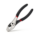 Slip-Joint Pliers w/ Wire Cutter, 6" Length, Comfort Grip