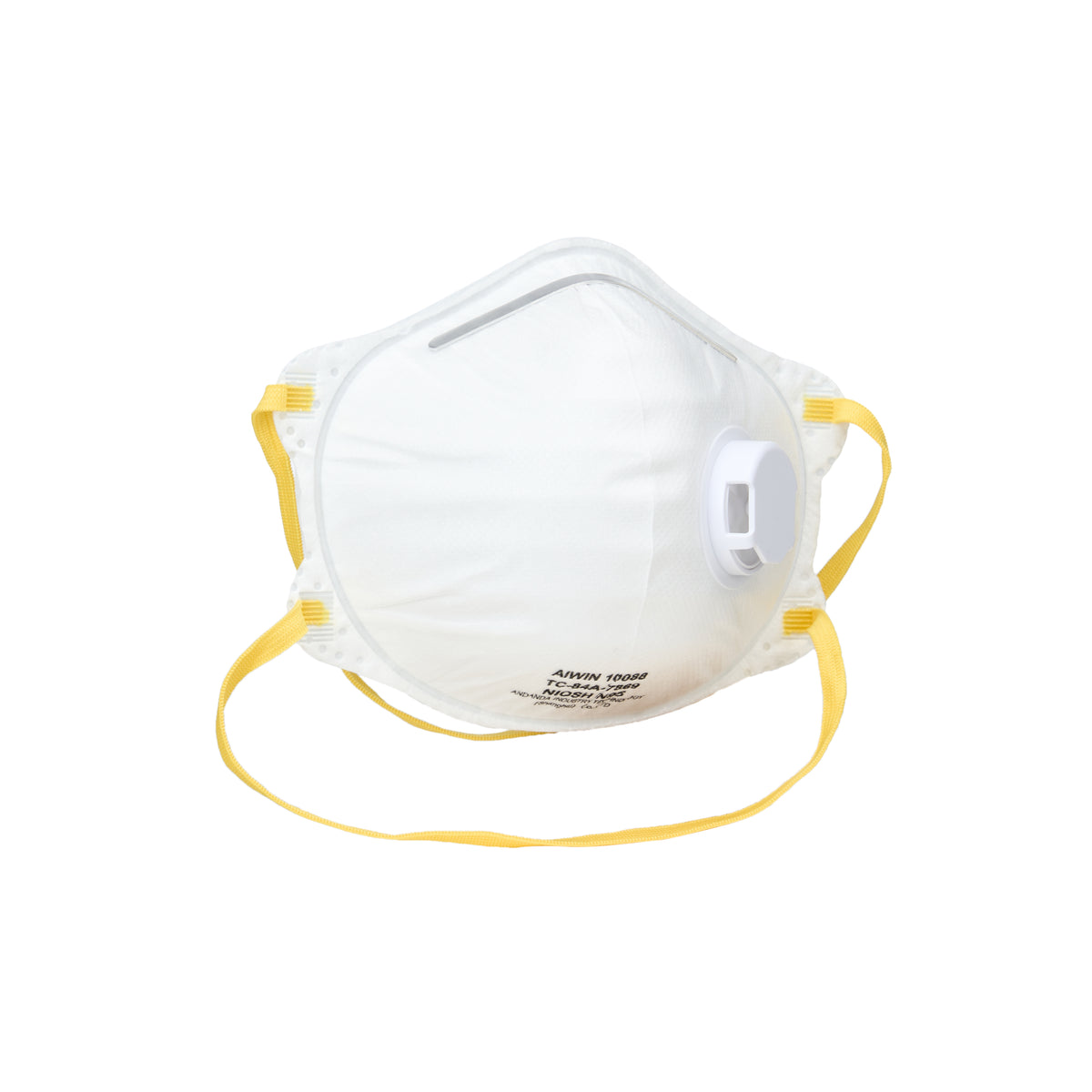 N95 Respirators with Exhalation Valve, White, Case of 10