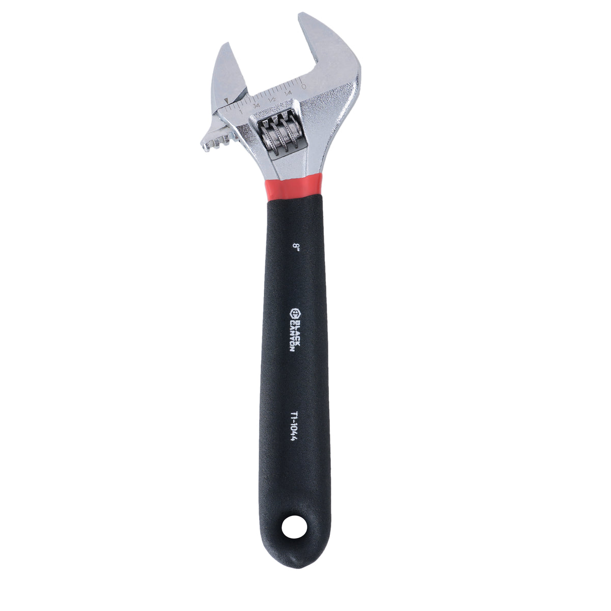 Adjustable Wrench w/ Comfort Grip, 8" Length, 1-3/16" Jaw Capacity