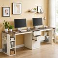Double Workstation, White