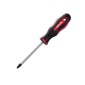 Magnetic Phillips Screwdriver #2 – Soft Grip Ergonomic Handle, 4 in Shank, 8-1/3 in Overall