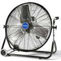24 in Workstation Floor Fan, 4,950 CFM, 3 Speeds, 1/4 HP