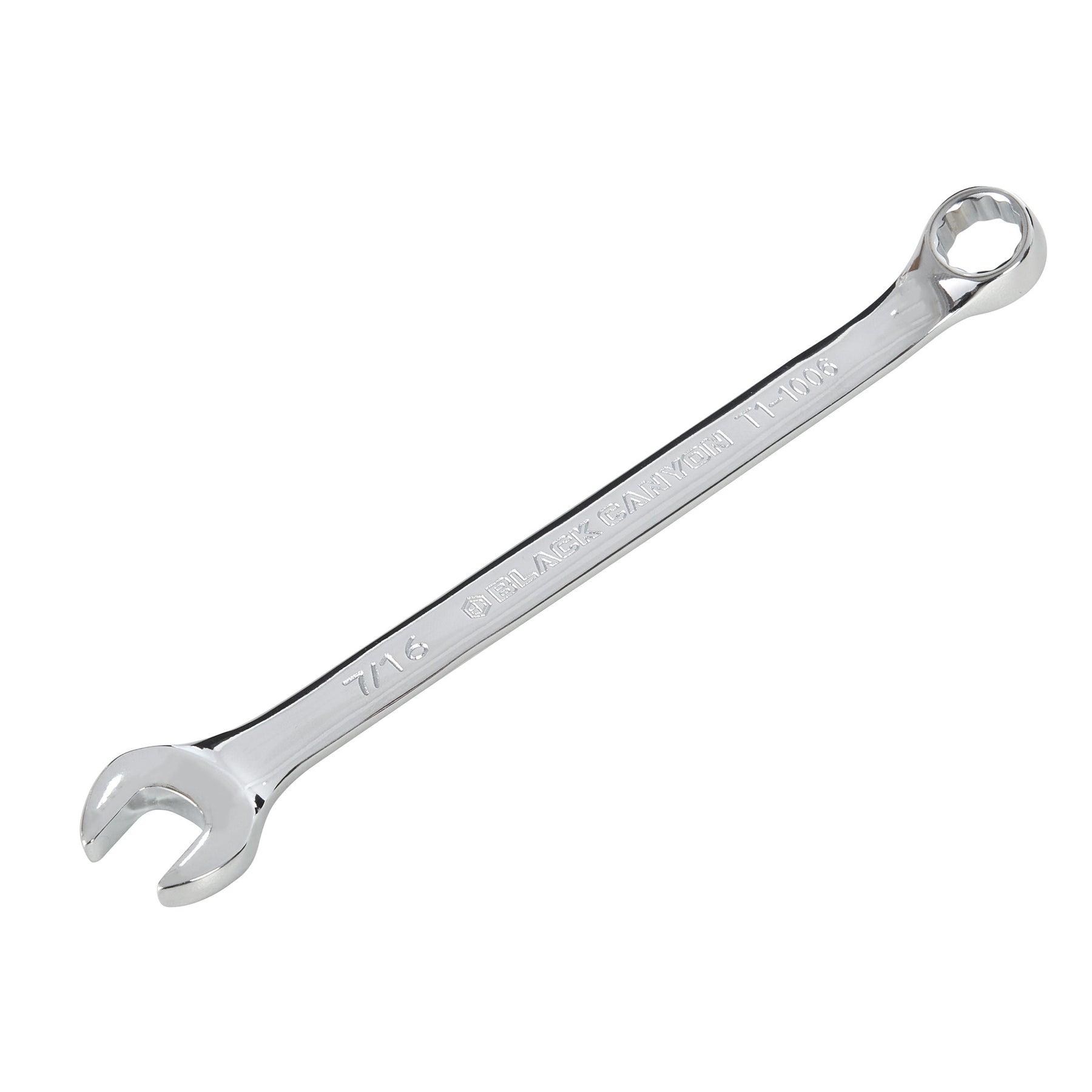 7/16" Combination Wrench, 12-Point Box End & Hex Opening