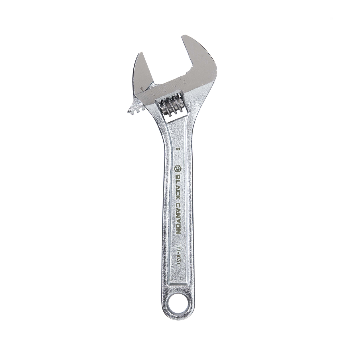 Adjustable Wrench, 6" Length, 15/16" Jaw Capacity