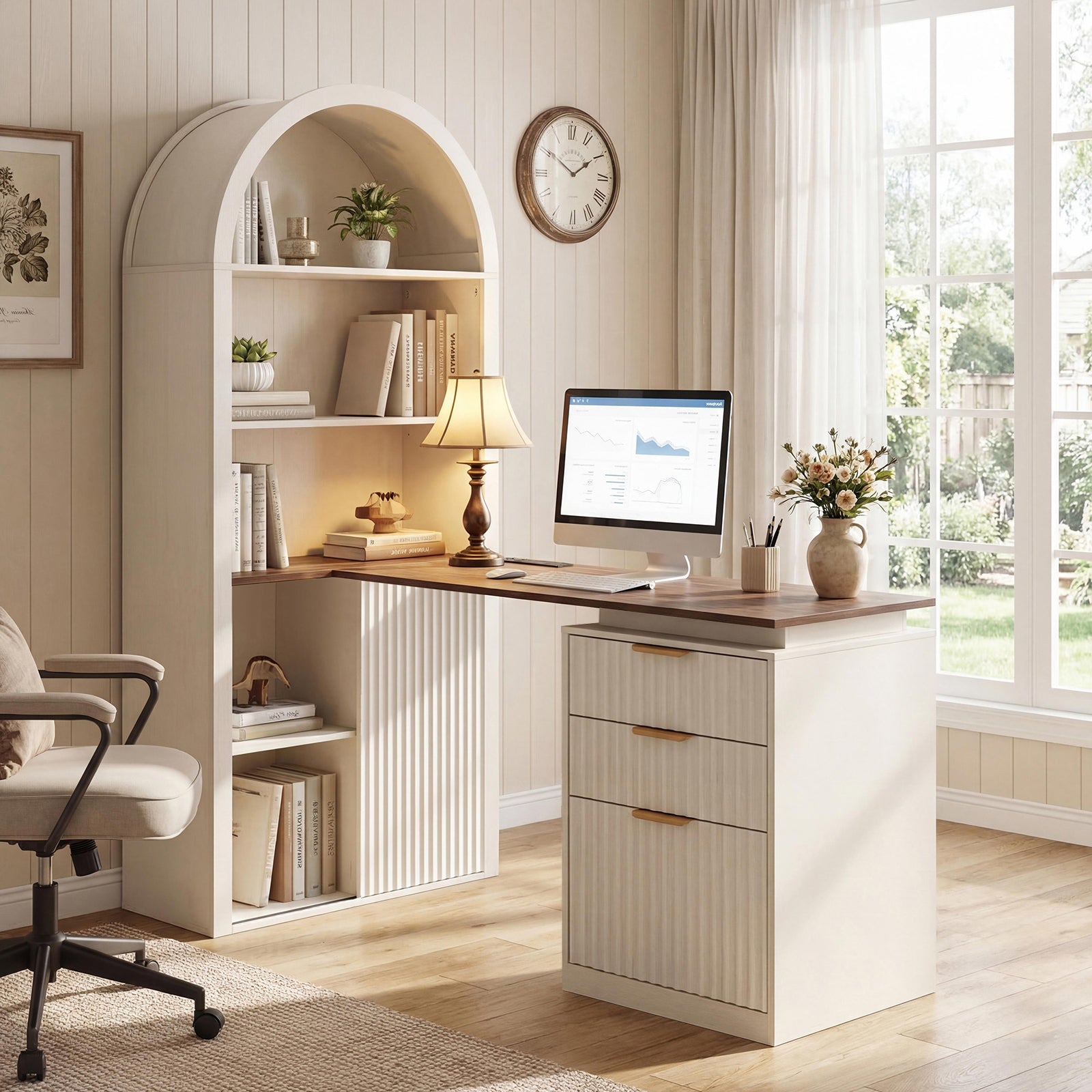 Desk with an Arched Frame