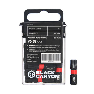 Impact Screwdriver Bits, Torx T40, 25-pack