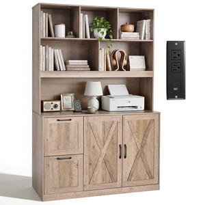 Two-Drawer Bookcase, Ivory