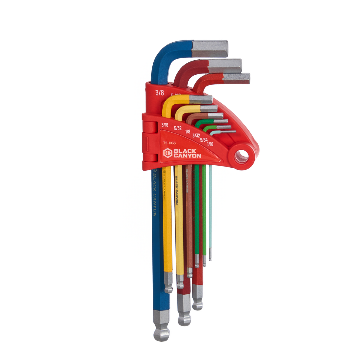 L-Shaped Hex Key Set, SAE, 9 pcs