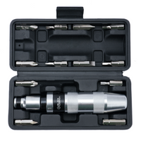 Hand Impact Driver Kit, 13-Piece Set – High-Torque Tool to Loosen Rusted Screws & Bolts, Alloy Steel