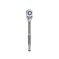 1/4" Drive Ratchet, 90-Tooth, Polished Finish, 6" Length