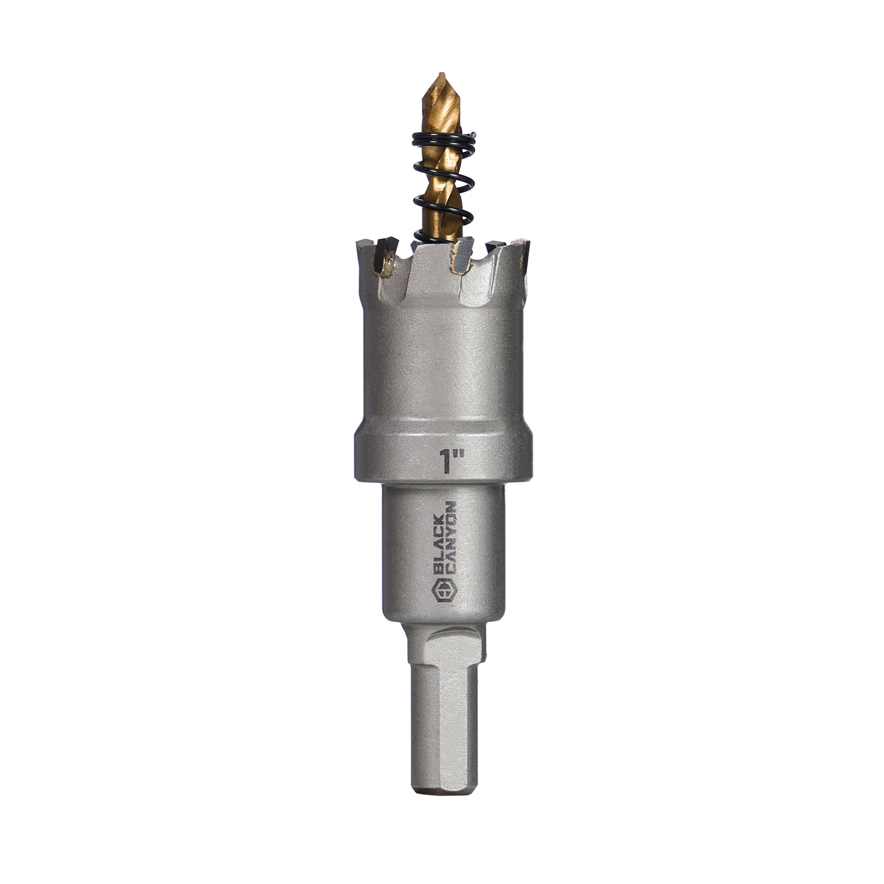 1" Carbide Hole Saw, 3-Flat Shank, 1 pc