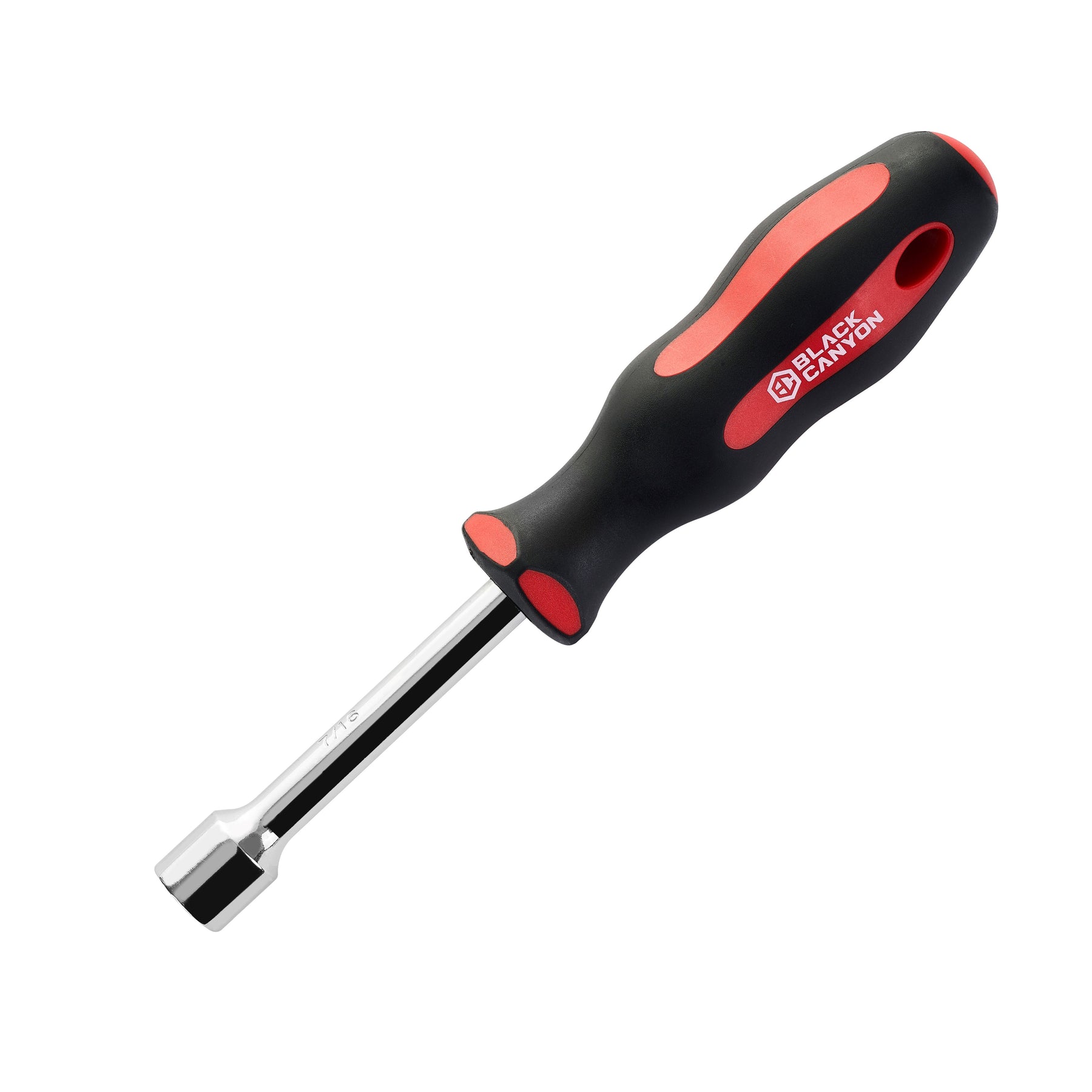 Nut Driver Function Nut Driver, Ergonomic Handle, Hollow Shank, 7/16