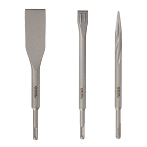 SDS-Plus Chisel Bits, 3-Piece Set