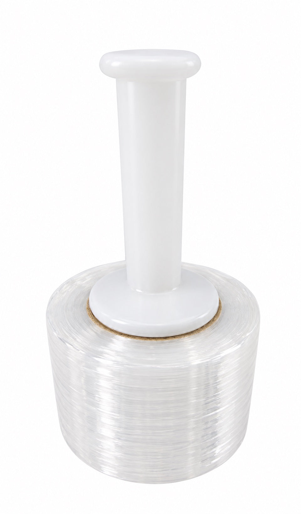 5" x 1000' Mini Bundle Wrap Stretch Film, 80 Gauge, Plastic Handle, 12 Rolls