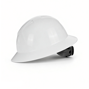 Full Brim Hard Hat, White-8pcs