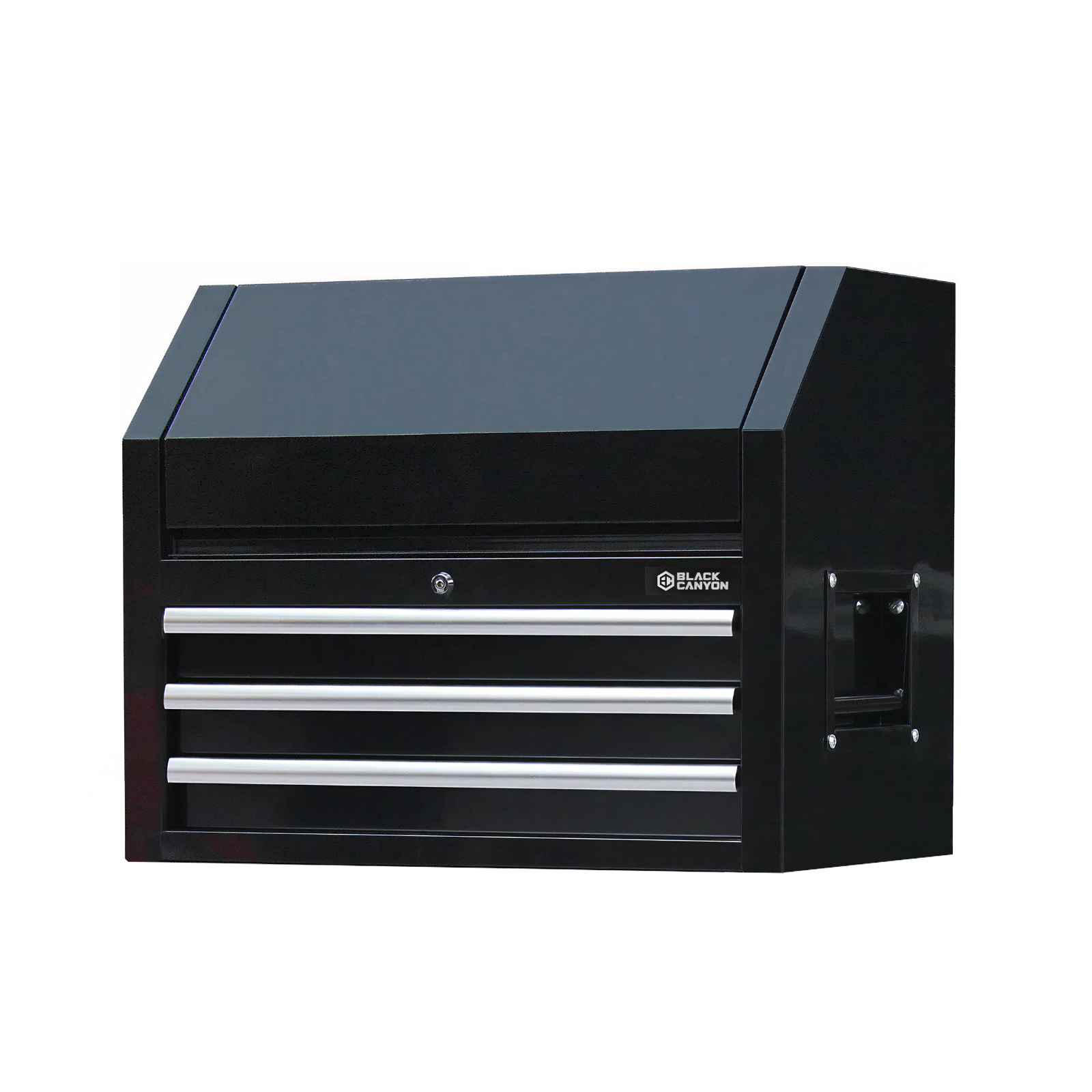 Flip-Top Chest, 3 Drawers, 27" x 18", Black