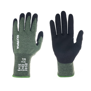 Cut-Resistant Gloves, 18ga, Nitrile Coated,  S/7, Cut Level A4, Abrasion Level 5, 12 Pairs