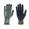 Cut-Resistant Gloves, 18ga, Sandy Nitrile Coated, M/8, Cut Level A4, Abrasion Level 5, 12 Pairs