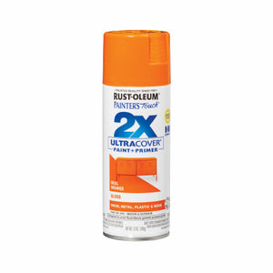 Painter's Touch 2X Spray Paint, Gloss Real Orange, 12-oz.