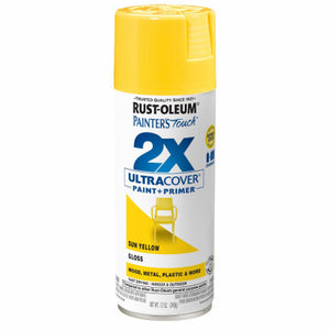Painter's Touch 2X Spray Paint, Gloss Sun Yellow, 12-oz.
