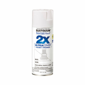 Painter's Touch 2X Spray Paint, Gloss White, 12 oz.
