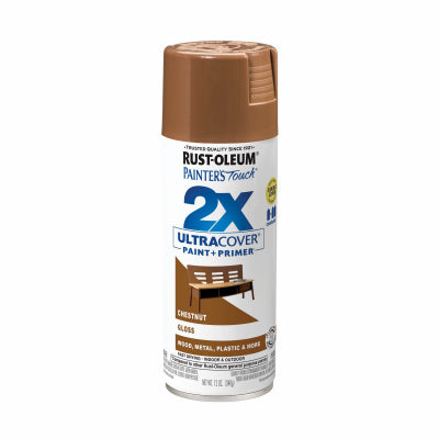 Painter's Touch 2X Spray Paint, Gloss Chestnut, 12 oz.