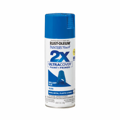 Painter's Touch 2X Spray Paint, Gloss Brilliant Blue, 12 oz.
