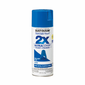 Painter's Touch 2X Spray Paint, Gloss Brilliant Blue, 12 oz.