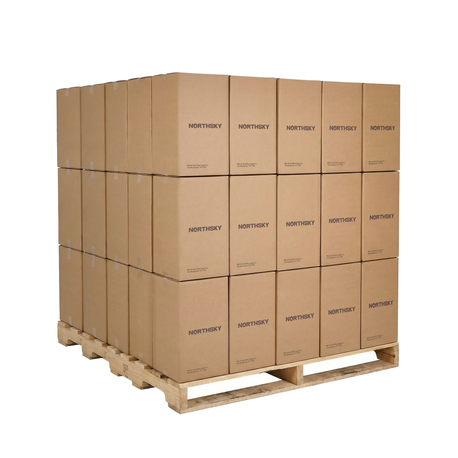 Stretch Wrap Film, Cast, 70 Gauge, 18" x 1500', 80 Cases of 4 Rolls, 1 Pallet