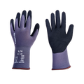 Sandy Nitrile Dipped Knit Gloves, M/8, Gray / Black, 12 Pairs