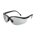 Half-Frame Safety Glasses, I/O Light Smoke, Anti-Scratch, Anti-Fog, Adjustable Arms, Black