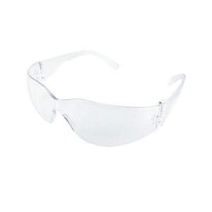 Frameless Safety Glasses, Clear, Scratch-Resistant, 12 pairs