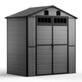 NORTHSKY Outdoor Storage Shed, 6 x 4.5 FT Plastic Storage Shed with Floor