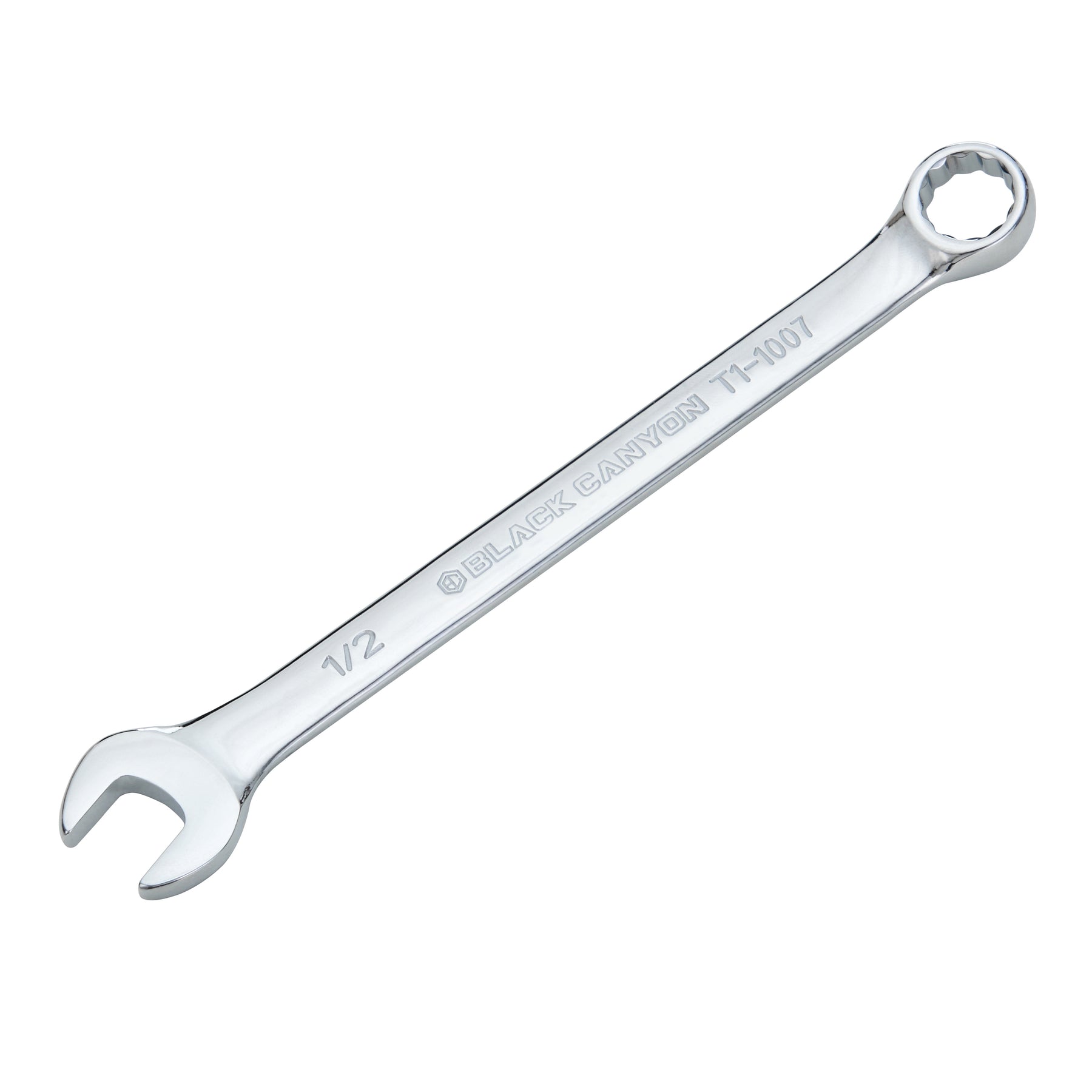 1/2" Combination Wrench, 12-Point Box End & Hex Opening
