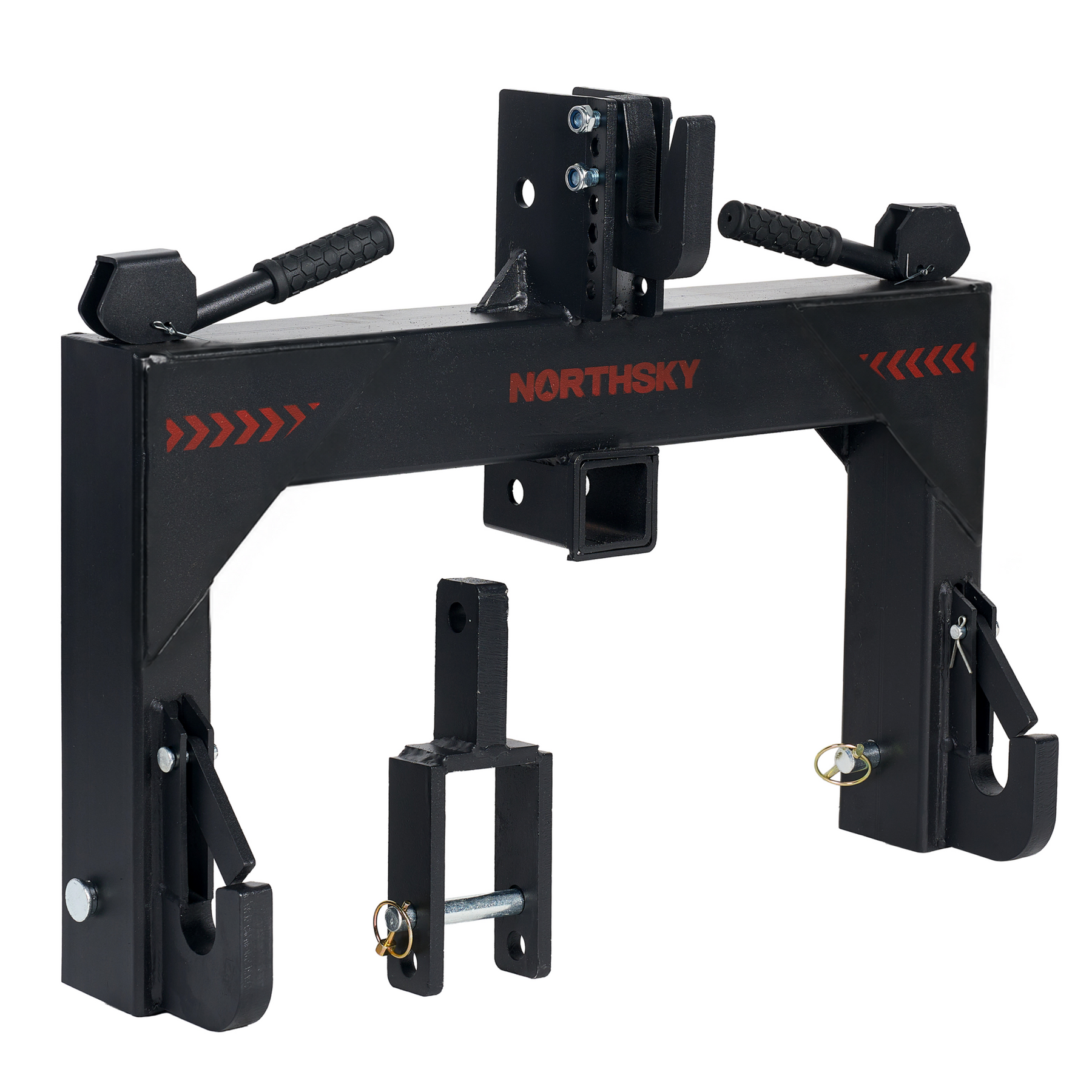 3 Point Quick Hitch, Heavy-Duty Tractor Quick Hitch Adapter, Three-Point Hitch Receiver for Farm Tractor Implements, Tractor Accessories for Agricultural Equipment, Farming Tools