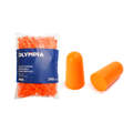 Bullet-Shaped Disposable Foam Earplugs, Orange, Uncorded, Bag of 500